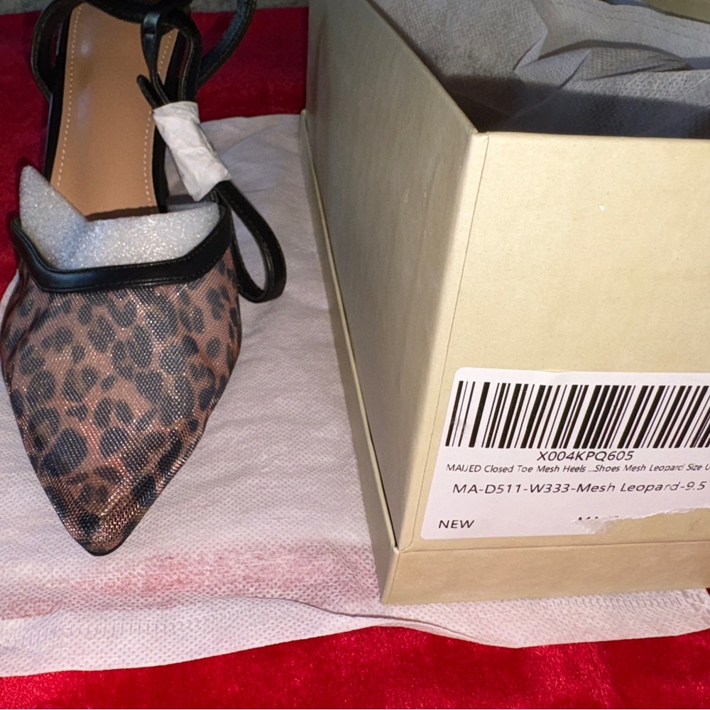 Leopard Print Mesh Women's Shoes